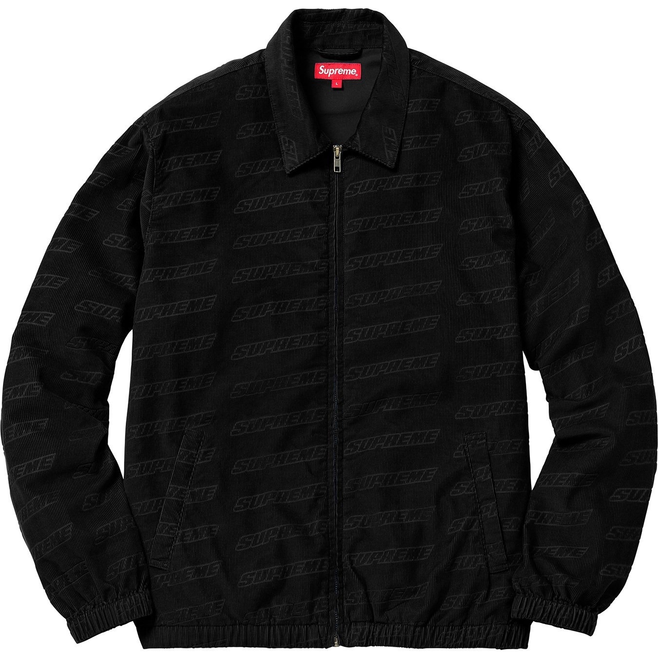 Debossed Logo Corduroy Jacket view 9